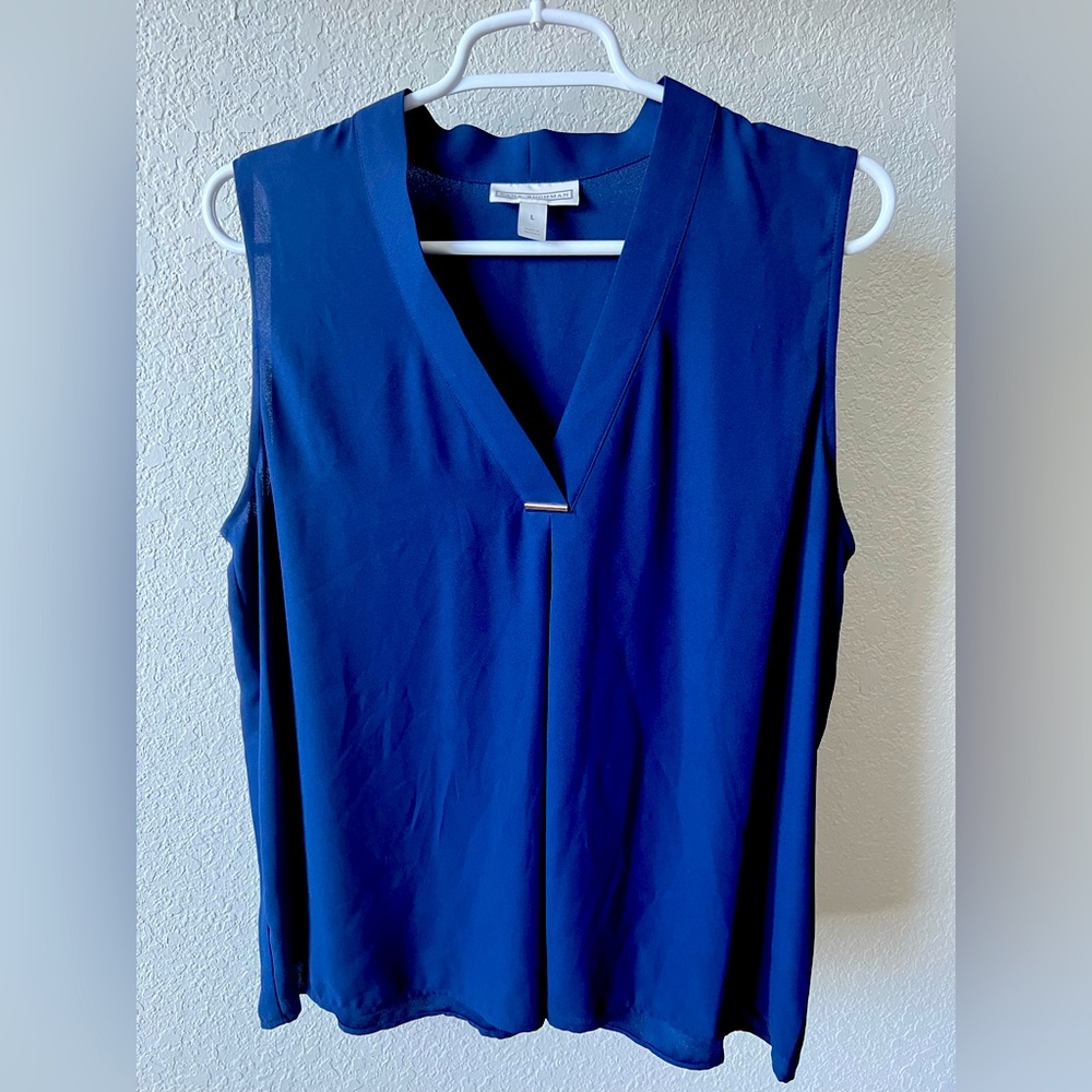 Royal Blue Work Blouse